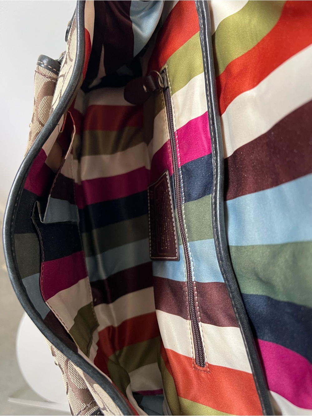 Coach Legacy Leigh Signature Canvas and Black Leather Shoulder Bag - Picture 6 of 16